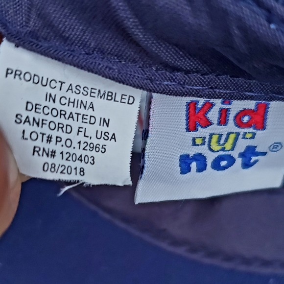 Kid U Not NASA Adjustable Cap Hat Released 08/2018, Lot 12965 - Picture 7 of 8